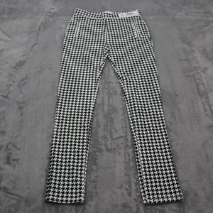 The Childrens Place Pants Youth Girls 12 Black White Casual Skinny Houndstooth - Picture 1 of 12