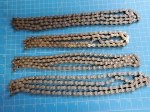Lot Of 4 KMC Bicycle Chains Narrow & Standard - Picture 1 of 3