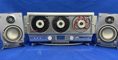Emerson MS3108 Triple CD Player AM FM Wall Mount w/ Speakers Tested Sounds Great - Image 1 of 4