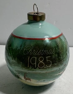 Vtg 1985 American Greetings Lighted Musical Christmas Ornament  Peace on Earth - Picture 1 of 12