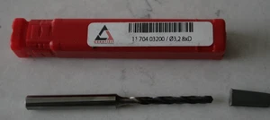WNT Solid Carbide Drill - 3.20mm WPC-UNI.3,20.R.8D.DIN6535.IK.HA ( 1170403200 ) - Picture 1 of 5