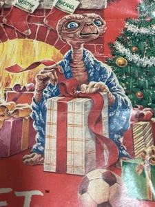 80er Jahre E.T. Geschenkpapier Weihnachten 1985 ET Gertie Elliot Holiday - Bild 1 von 24