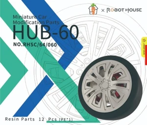 RHSC64060 1/64 JUEGO DE LLANTAS Y FRENO Modelo Miniatura Coche Tuning Scene - Imagen 1 de 2