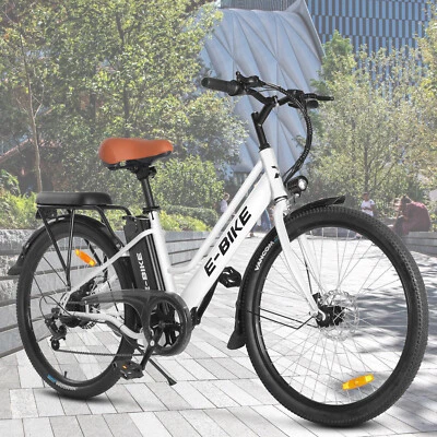 26'' Fat Tire Electric Bike 750W Mountain Bicycle Li-Battery for Adults Ebike - Image 1 of 4