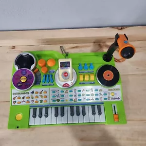 VTech KidiJamz DJ Music Studio Piano Keyboard Green MP3 Player Microphone Tested - Picture 1 of 11
