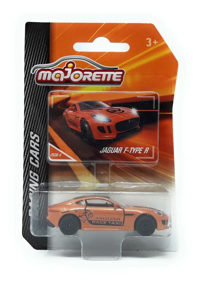Majorette Racing Serie Jaguar F Type R brown Race Taxi 1/59 Model Car metal - Image 1 of 1