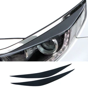 Pegatina de fibra de carbono para Kia K5 Optima 2016-2020 faros delanteros párpados cejas - Imagen 1 de 5