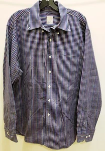 Brooks Brothers Golden Fleece Shirt XL Purple Plaid Egyptian Cotton USA Italy - Picture 1 of 5