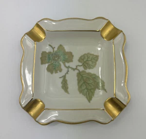 Beautiful Vintage Gerold Porzellan Bavaria Gold Gilded Porcelain Ashtray - Picture 1 of 9