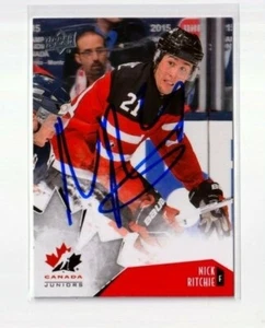 NICK RITCHIE autographed '15 Upper Deck TEAM CANADA card #86 TORONTO MAPLE LEAFS - Picture 1 of 1