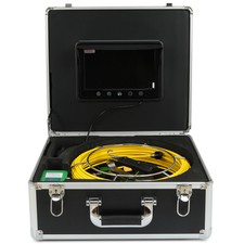 9' LCD Monitor Sewer Pipe Drain Camera Pipeline Inspection Tool 30M Cable