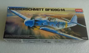 NEW ACADEMY MESSERSCHMITT BF109G-14 1:72 SCALE GERMAN WWII AIRPLANE MODEL 1653 - Picture 1 of 4