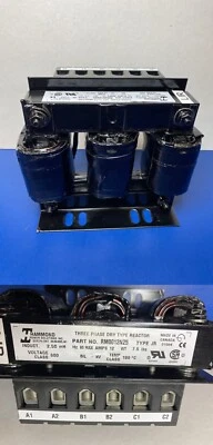 HAMMOND POWER SOLUTIONS / 3 PHASE DRY TYPE REACTOR /RM0012N25 / RM0012N25 / 12A - Image 1 of 4