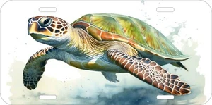 TORTUGA DISEÑO TU PROPIA VARIEDAD DE PLACA DE METAL IMPRESA UV I - Imagen 1 de 4