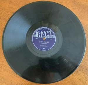 1953 THE CROWS Gee (Jump Blues) / I Love You (Ballad) 78 rpm Rama Records RR-5 - Picture 1 of 3