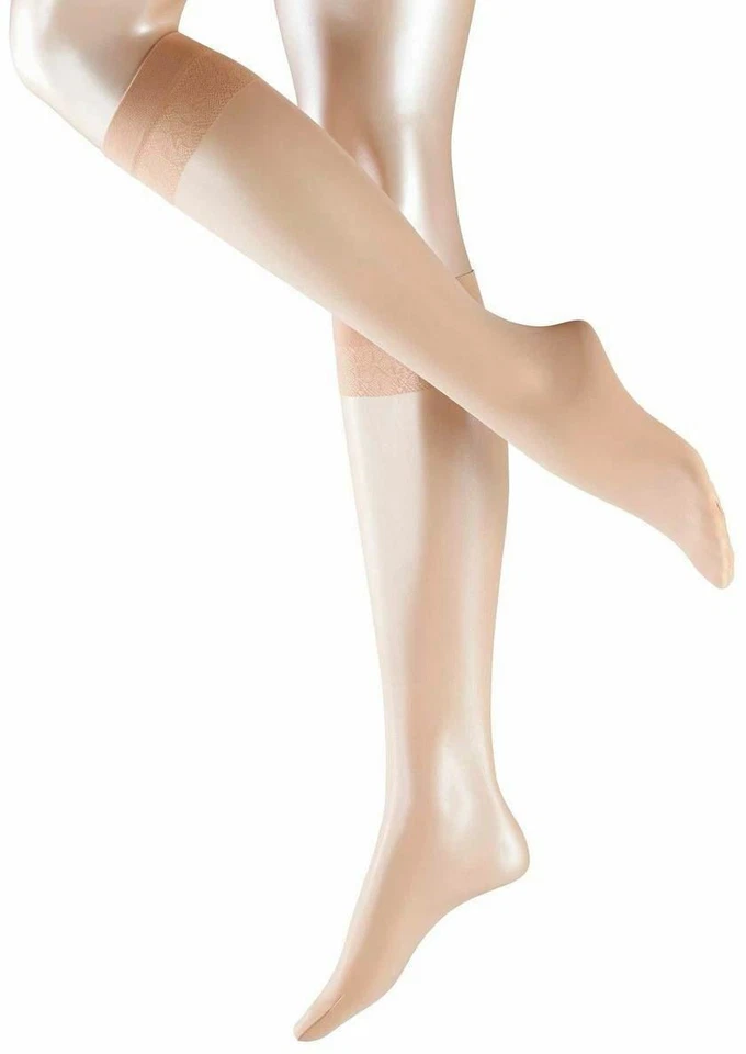 Medias hasta la rodilla transparentes Falke Deluxe mate 20 denier para mujer - beige cristal Foto 1 de 1
