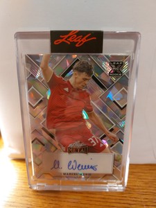 2022 Leaf Metal Soccer Silver Prismatic Marcel Wenig 14/30 Eintracht Frankfurt