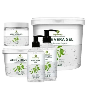 Aloe Vera Gel 100% Pure Natural Organic Multipurpose Soothing Hair & Skin Care - Picture 1 of 30