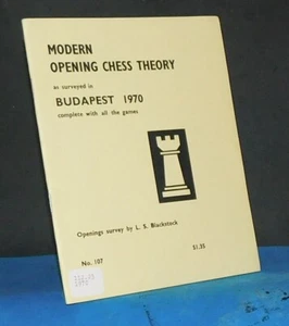 Modern Chess Opening Theory Budapest 1970 by L. S. Blackstock (Book-let) - Bild 1 von 1