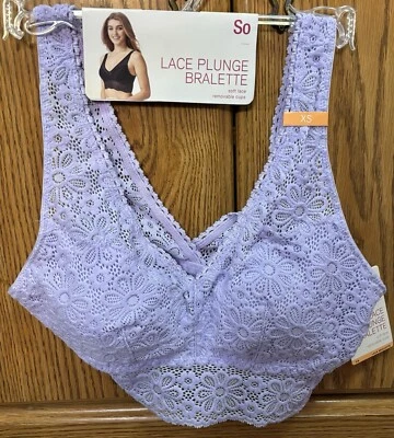 Bralette SO de encaje lavanda talla XS Foto 1 de 3