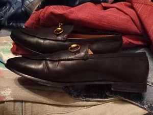 Gucci Jordaan Damen schwarz Leder Horsebit Halbschuh Größe EU 35 US 4,5 - Bild 1 von 4