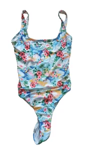 Primark UK 6 Multicoloured Tropical High Leg Swimsuit - Imagen 1 de 3