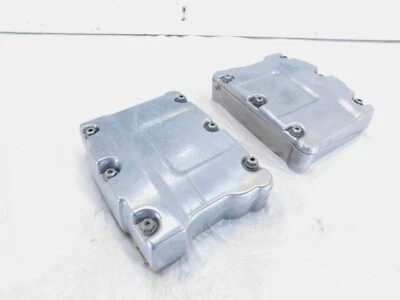 Harley Polished Twin Cam Touring Dyna Softail Cylinder Head Rocker Boxes & Arms - Image 1 of 4