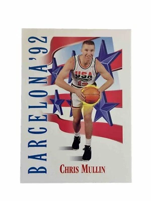 Excelente: Tarjeta coleccionable vintage del equipo olímpico Chris Mullin 1991-92 SkyBox EE. UU. Foto 1 de 2