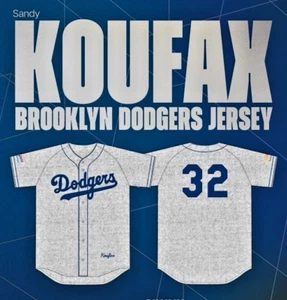 XL - Sandy Koufax Brooklyn Dodgers Jersey SGA - Los Angeles SGA Jersey - Picture 1 of 1