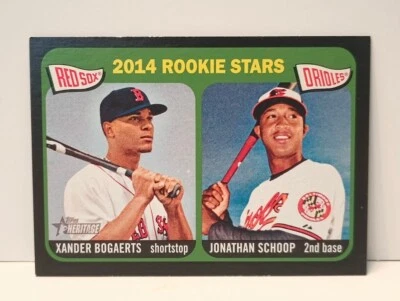 2014 Topps Heritage Xander Bogaerts #49 black border rookie RC **free shipping** - Image 1 of 2