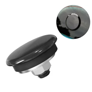 BEVINSEE Universal Billete Aluminio Parabrisas Trasero Limpiador Placa Tapón Tapón Negro - Imagen 1 de 11