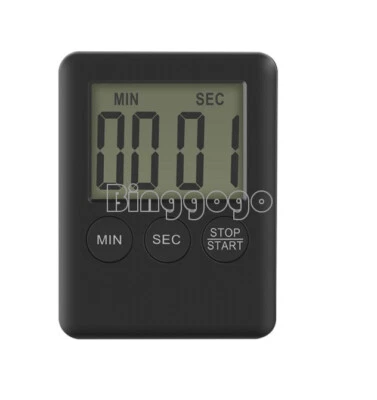 LCD Display Digital Kitchen Cooking Timer Count-Down Up Clock Alarm Magnetic New - Bild 1 von 4