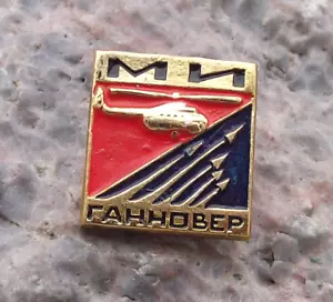 1976 Hannover Messe Air Show Mil Mi Soviet Helicopter Company Pin Badge - Picture 1 of 2