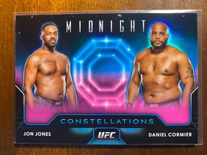 2024 Topps Midnight UFC Jon Jones Daniel Cormier Sternbilder Einsatz - Bild 1 von 2