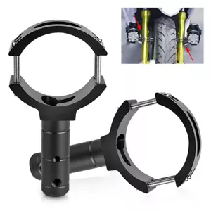 2X Motorcycle Headlight Bracket Spot Light Fork Tube Mount Clamp Holder 36-60mm - Picture 1 of 12