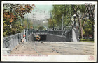 Pk85677:Postcard-Vintage Descent Into Subway,Public Gardens,Boston,Massachusetts