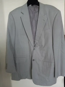 STAFFORD Sakko Blazer Sport Mantel 100% Seide grau zwei Knöpfe 42R - Bild 1 von 4