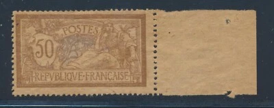 France 123b 50c Liberty + Peace 1916  G.C. paper  partial original gum - Image 1 of 2