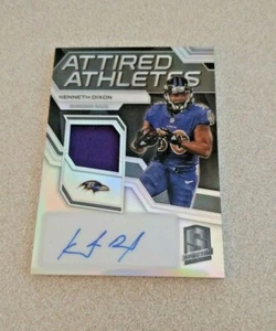 2017 Panini Spectra Prizm Attired Athletes Auto #AA-KD Kenneth Dixon Ravens /99 - Picture 1 of 2