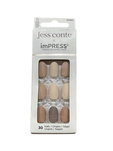 Kiss Jess Conte X Impress Press-On Manicure Limited Edition Nails, Jessie 85880 - Picture 1 of 3