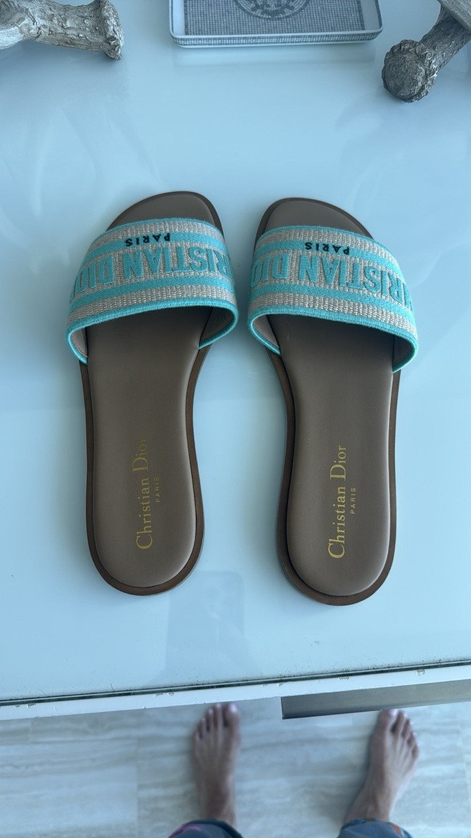 Dior Flat (Under 1 in) Slide Sandals for Women for sale | eBay Dior Flat (Under 1 in) Slide Sandals for Women for sale | eBay