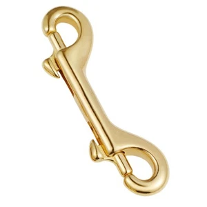 Double Hook Buckle Ended Bolt Snaps Hooks Brass Cable Clips for Industrial - Picture 1 of 12