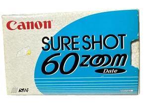 Canon Sure Shot 60 35mm Point & Shoot Film Camera . Orig Box Instructions/ Man - Picture 1 of 11