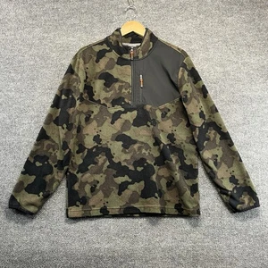 Starter 1/4 Zip Jacke Herren Medium Camouflage Langarm Fleecepullover - Bild 1 von 8