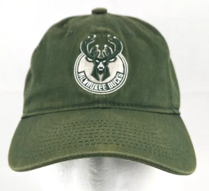 Milwaukee Bucks Hat Youth NBA Green Dad/Slouch Fit Adjustable Strapback Cap - Picture 1 of 10