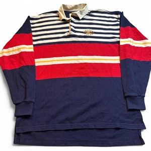 Vintage Beaver Creek golf club Rugby Shirt Mens large Heavy Cotton Dehen 90s - Picture 1 of 6