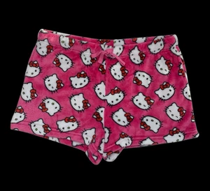 Hello Kitty Sanrio Drawstring Lounge Pajama Shorts Women's Pink White Size XL - Picture 1 of 10