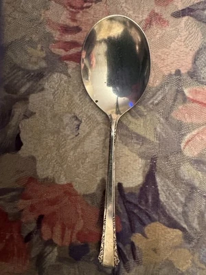 Ballad by Hallmark Sterling Silver Cream Soup Spoon 6" Flatware No Monogram - Image 1 of 2