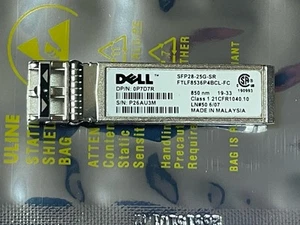 Émetteur-récepteur DELL 0P7D7R SFP28-25G-SR 25GBE FTLF8536P4BCL-FC 850nm SW SFP+ MMF LC - Photo 1/1