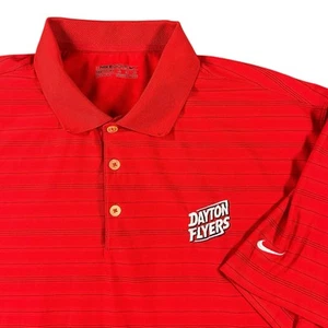 Polo Nike University Of Dayton Flyers para hombre XL Dri-Fit rojo rendimiento de golf - Imagen 1 de 12